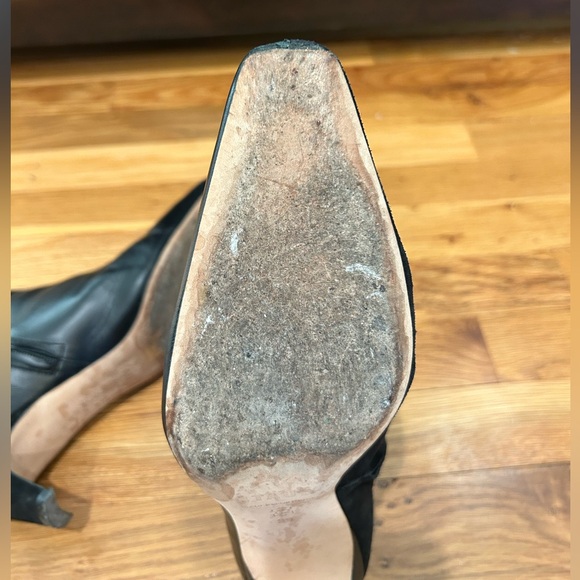 STAUD Black Leather/Suede Ankle Boots - Picture 9 of 14